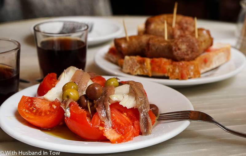 Barcelona Spain food anchovy