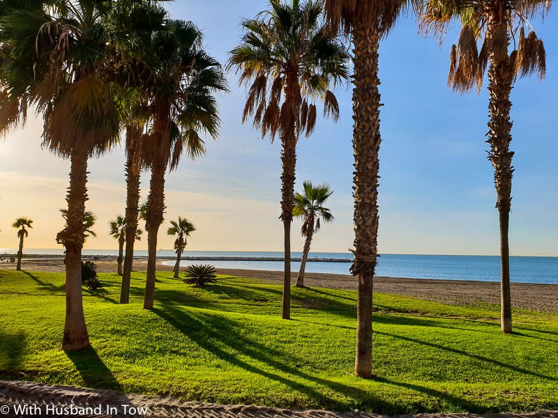 Malaga city beach